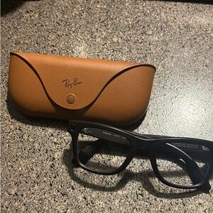 Meta Ray-Ban Brown Leather Eyewear Case